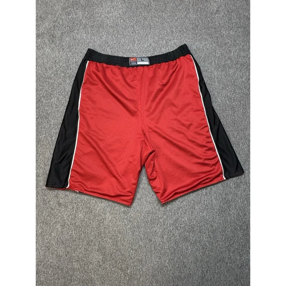 Vintage Nike Reversible Basketball Shorts Mens L NBA Portland Blazers Dazzle Y2K